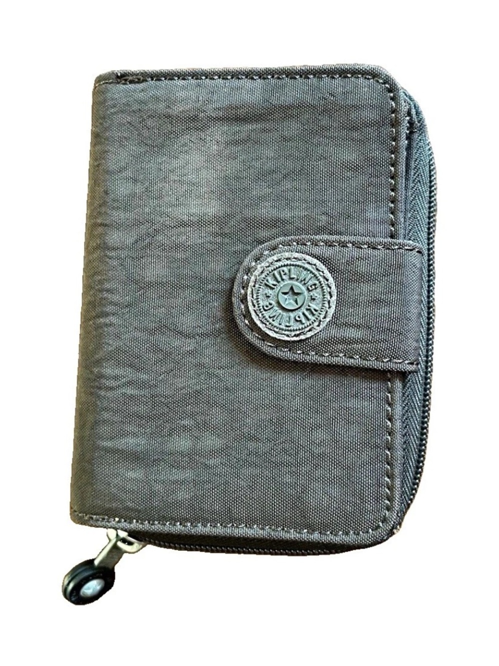 Kipling Small Zip Wallet in Dark Gray